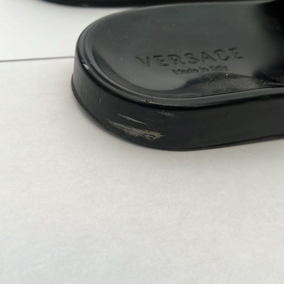 Black Versace Medusa slides - Picture 3 of 4